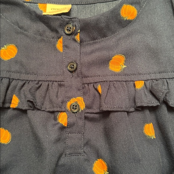 Crewcuts by J Crew navy pumpkin dress size XS (4-5) - Picture 4 of 6
